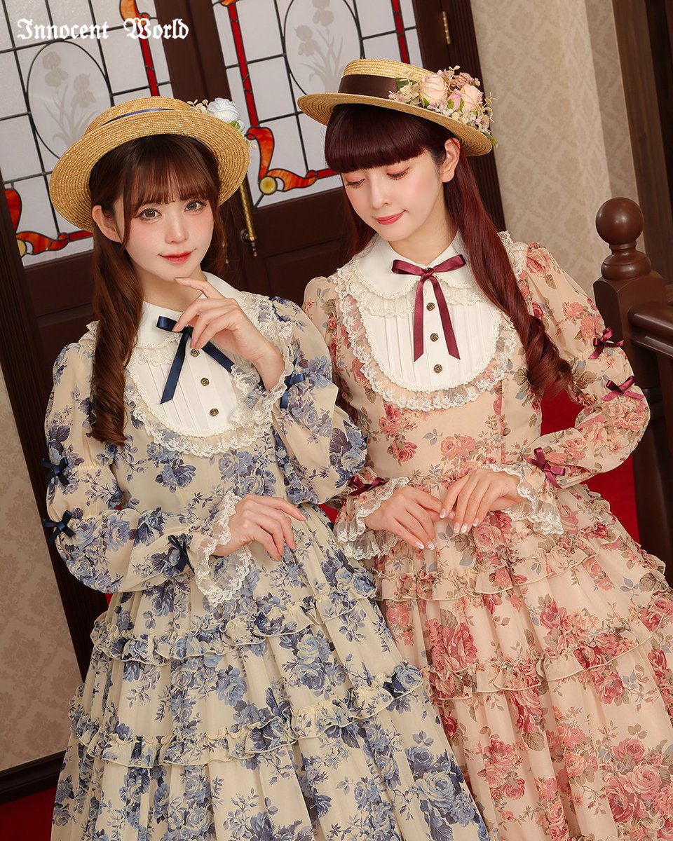 ⚜️2026SS Collection PART2⚜️ ローズシフォン丸衿ドレス(受注生産
