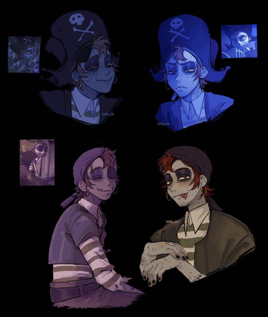 octo__pie's tweet photo. Drawing old childhood crushes 
#daddyimazombie #gonnerthepirate https://t.co/XsuV2V1cSL