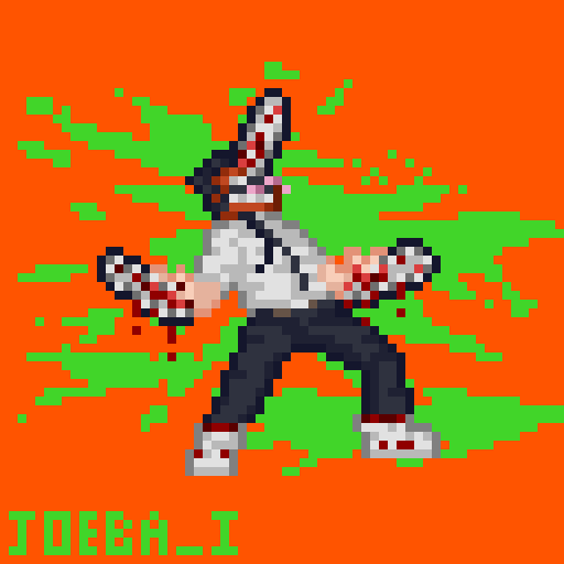 joeba_i's tweet photo. chainsaw boy 
#pixelart #aseprite https://t.co/0MHZNucwxb