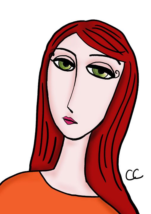 Cat_crea's tweet photo. Art of the Day! "Maggy portrait". Buy at: https://t.co/G71BItUgAh https://t.co/3prNY7gsnD