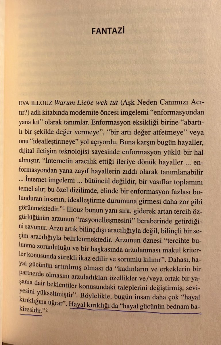 Böyle güzel kitapları tekrar okuyunca insan içinde yeniden farklı güzel şeyler buluyor…Hayal kırıklığı da “hayal gücünün bednam bakiresidir.” #ByungChulHan O kadar doğru bir cümle ki gerçekten hayal kırıklığı, gerçekliğin suçu değil; hayal gücünün cesaretidir.