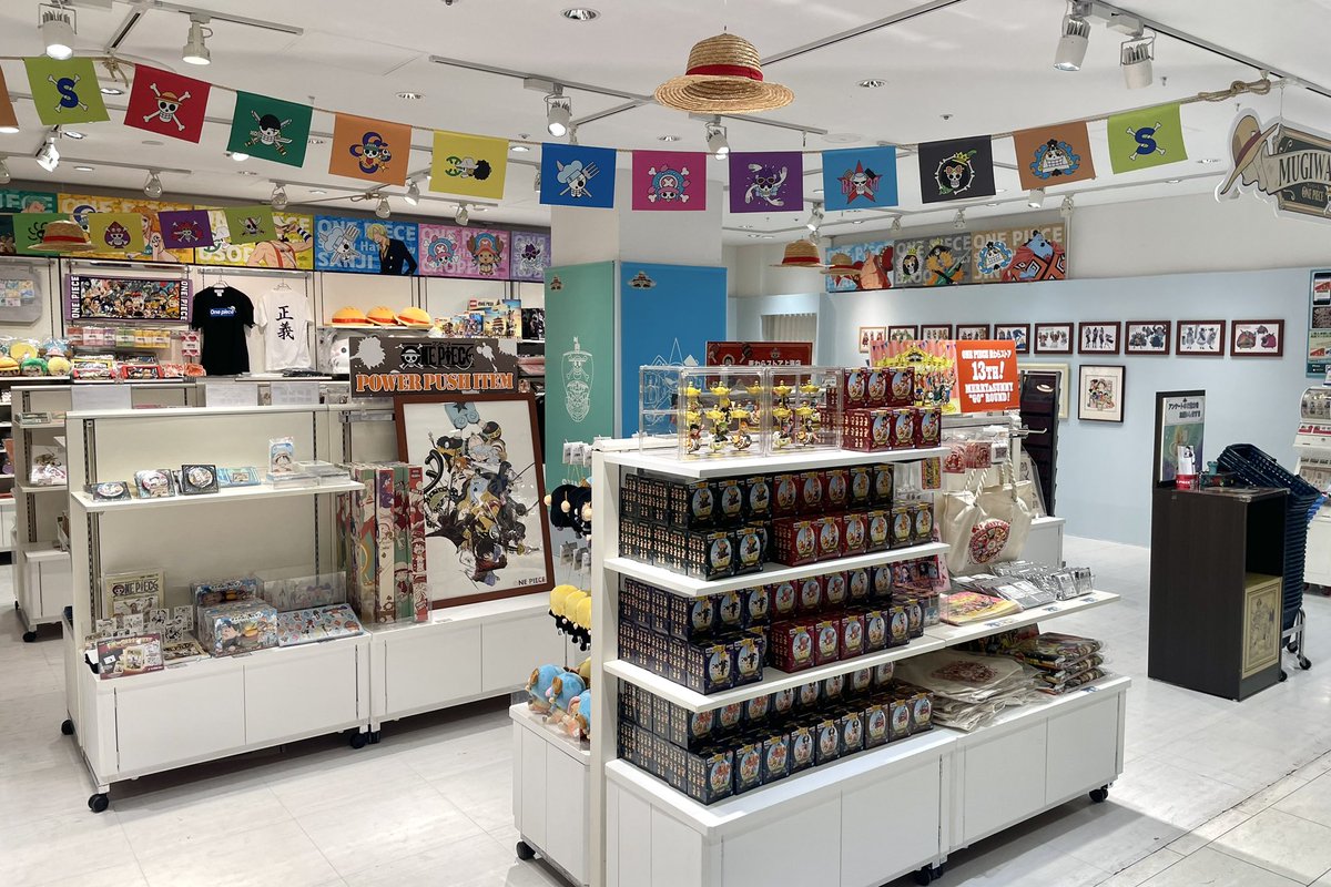 近鉄パッセで営業した『ONE PIECE 麦わらストア』の出張店が名古屋パルコ南館7階に本日からオープンしています