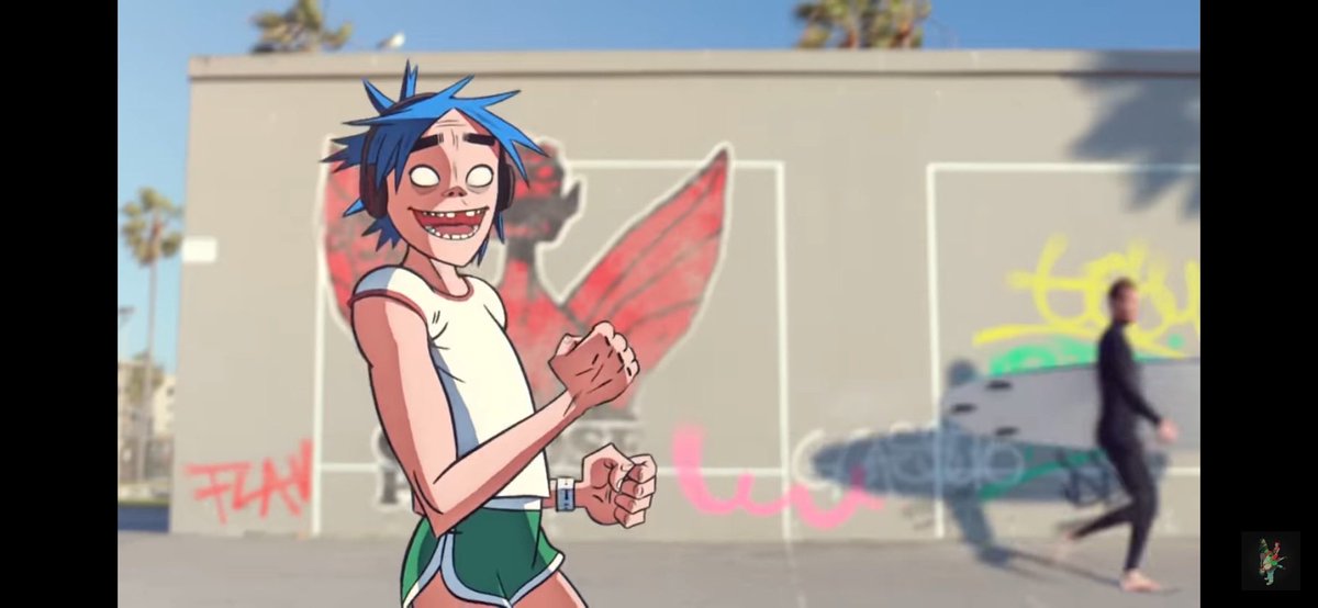 21Silverberry's tweet photo. I drew my oc in 2Ds place- while trying to replicate the style. I think I did ok- didn’t clean up any of the line art though 

#digitalart #art #gorillaz #gorillaz2d #oc #originalcharacter https://t.co/znvsx4UTec
