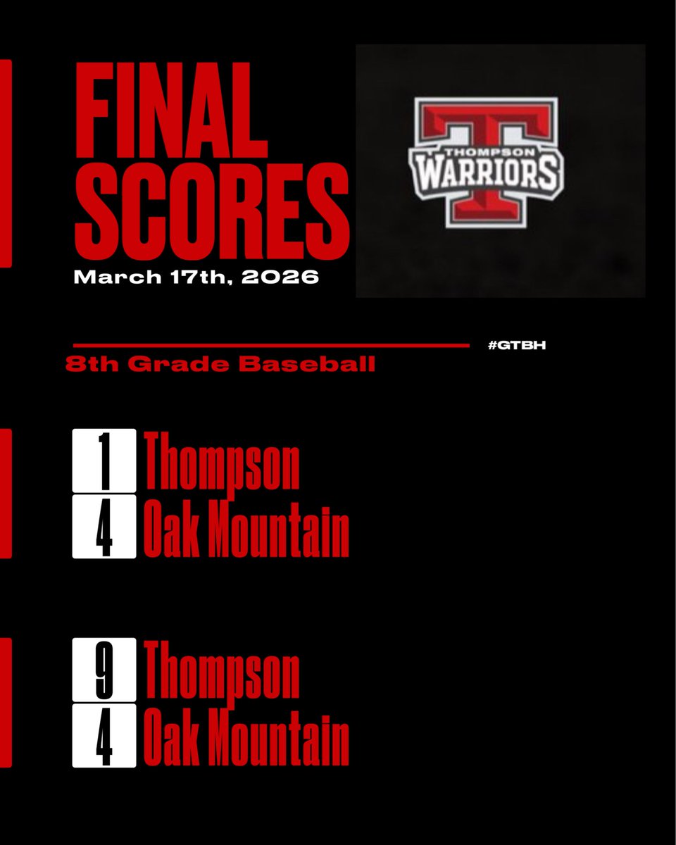 Thompson Warrior Baseball tweet media