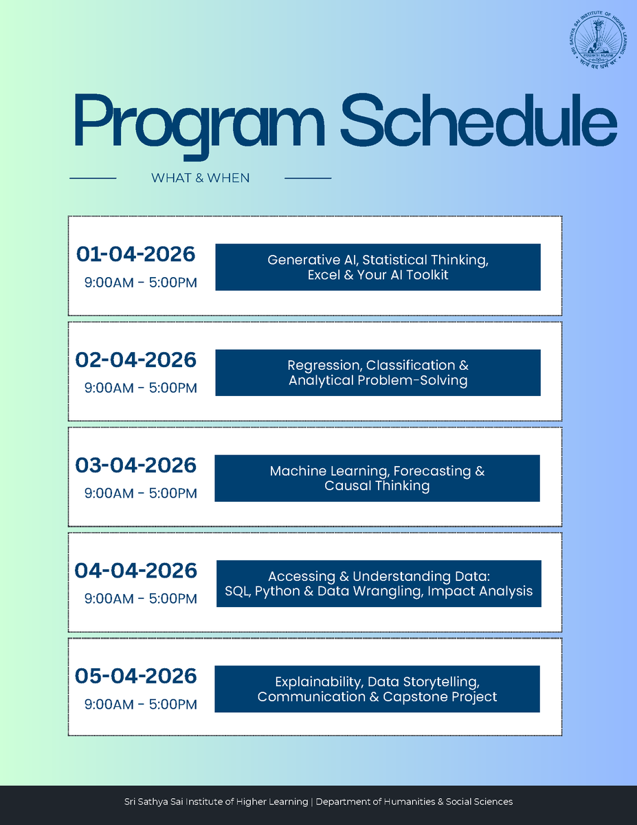 Sri Sathya Sai Institute of Higher Learning tweet media