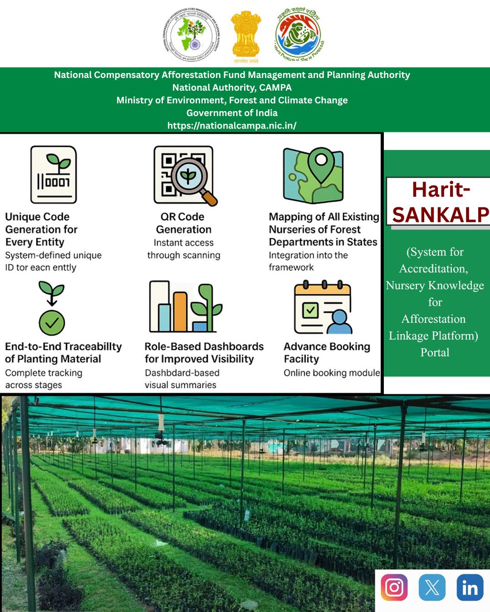 National Authority, CAMPA, MoEF&CC, GoI tweet media