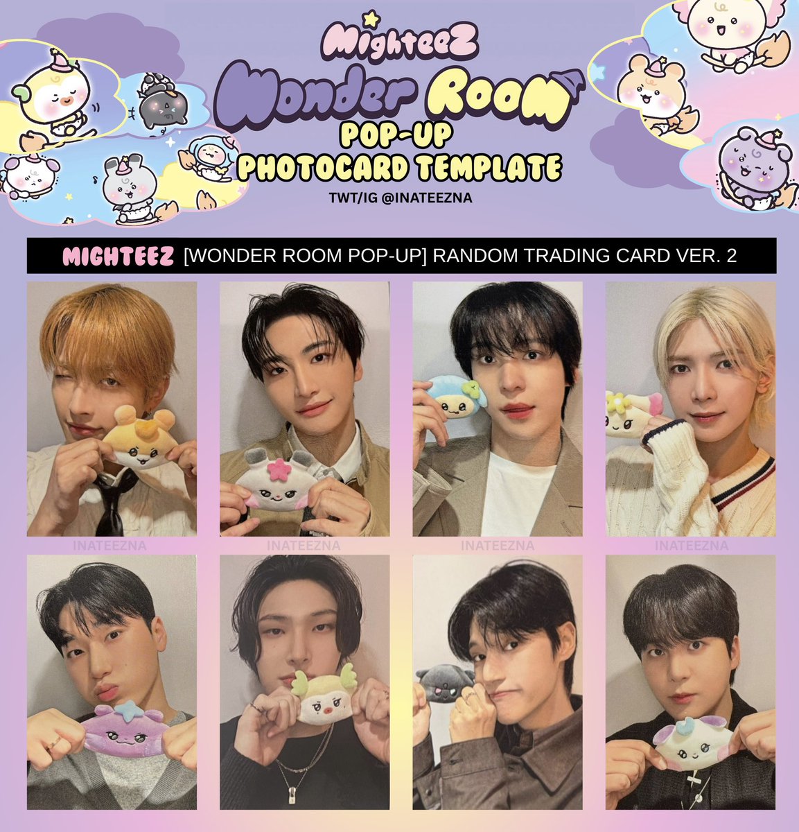 ATEEZ x LINE FRIENDS MIGHTEEZ POP-UP STORE OT8 PHOTOCARD PC