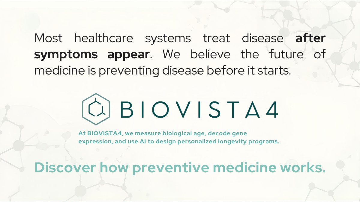 BIOVISTA4 | Precision Preventive Medicine tweet media