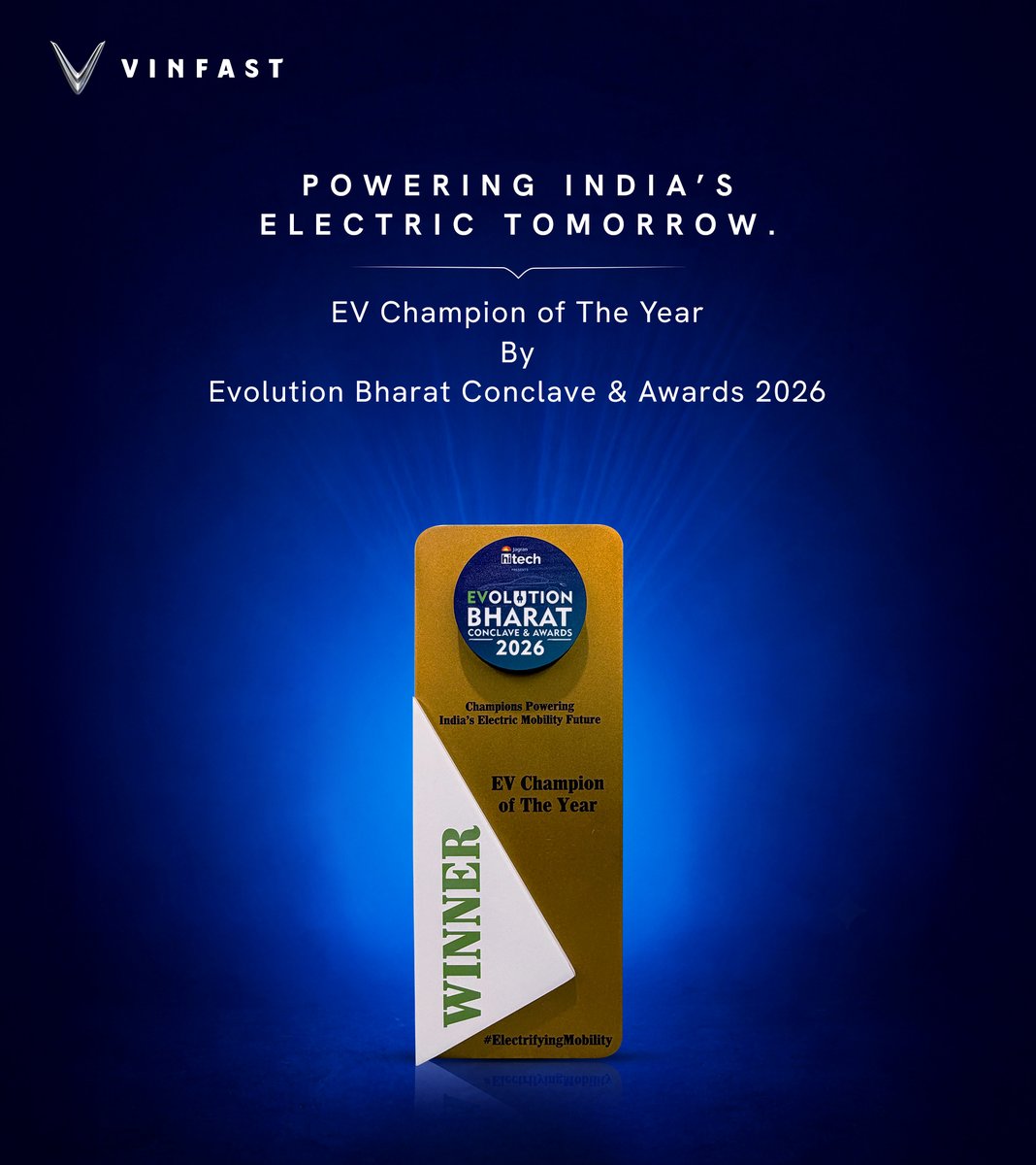 VinFast India tweet media