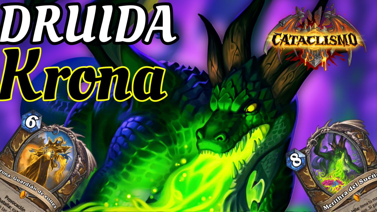 Actuality_Gamin's tweet photo. Druida Krona
Mazo sumamente codicioso 
Código en el video

https://t.co/pYm1KKkryp

#mazos 
#Hearthstone 
#HSCataclismoLATAM https://t.co/77uvWdoDFv