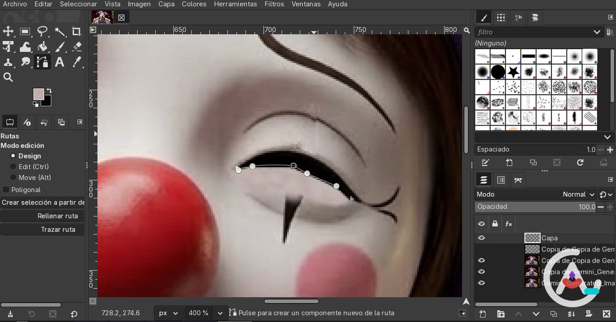alchrdev's tweet image. Proceso de recreación 1:1 + post procesado

Arreglar el ojo izquierdo no me tomó mucho tiempo pero el derecho... Ahhhhh ¿Fueron tres horas?

El personaje es de la canción Pierrot Senka KEI - Vocaloid.

*No soy experto en GIMP* 

#photorealism #ai #recreation  #vocaloid