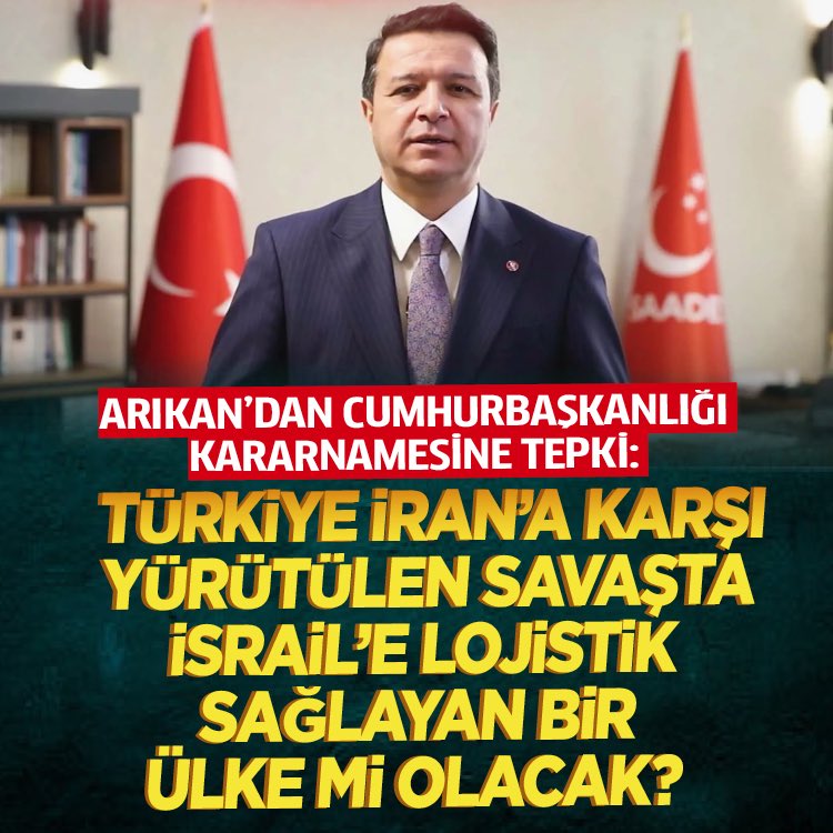 💢 Mahmut Arıkan’dan Cumhurbaşkanlığı Kararnamesine tepki: Türkiye İran’a karşı yürütülen savaşta İsrail’e lojistik sağlayan bir ülke mi olacak?

🔔Haberin detayları için tıklayın ⤵️

milligazete.com.tr/mahmut-arikand…