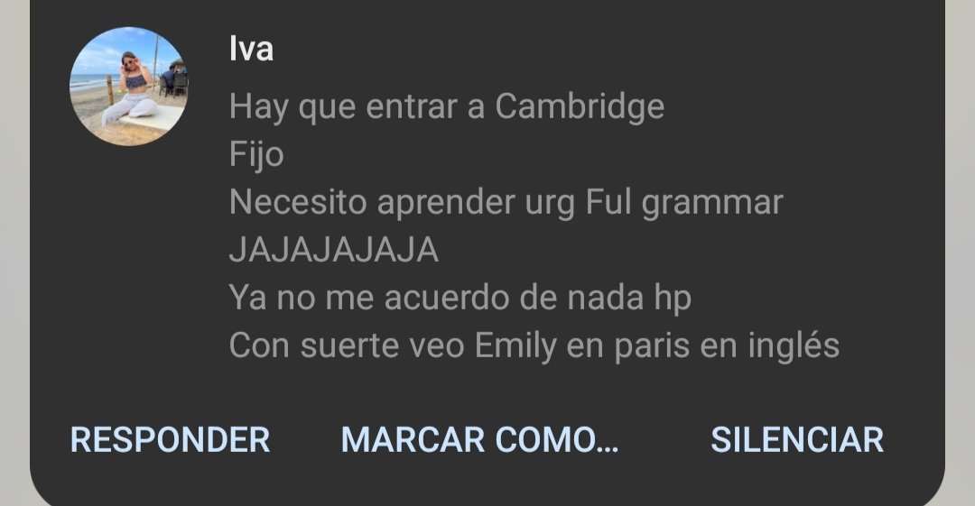 -Oye pero segura que si sabes inglés.

- Obvio pues: