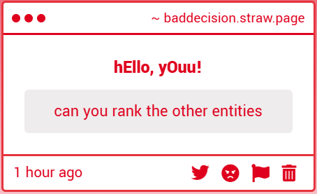 BAD DECISION! tweet media