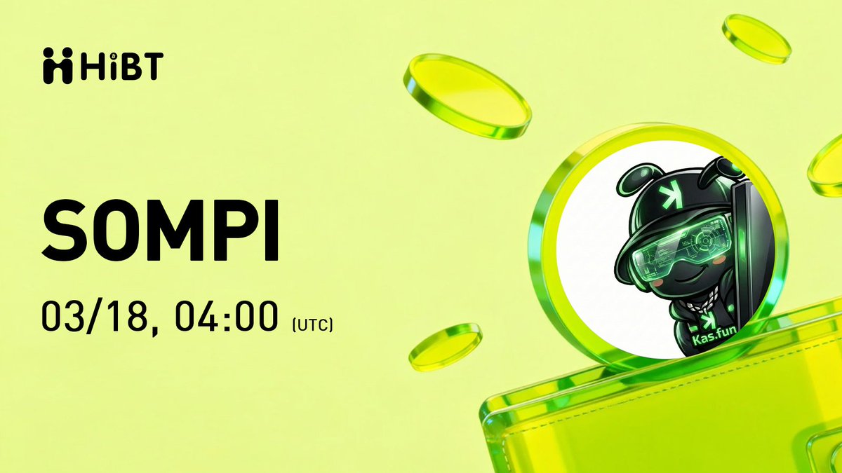 HibtIndonesia's tweet photo. 🚀 $SOMPI (Sompi) akan segera terdaftar di #Hibt
🔥 Pasangan: SOMPI/USDT
📷 Jaringan: KASPLEX
#Sompi #KASPLEX #Crypto #Web3 #Cryptolisting https://t.co/oHbheKAMOl