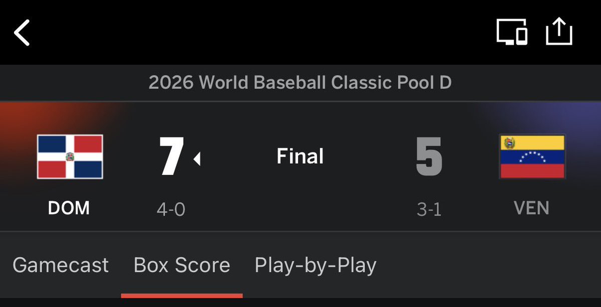 No, that one was an exhibition. This one actually mattered