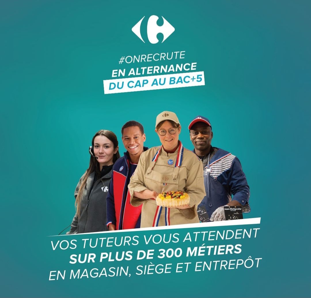 🗣 <a href="/CarrefourFrance/">Carrefour</a>  lance sa campagne d' #alternance 2026 , cliquez ici pour en savoir ➕️↙️

➡️ recrute.carrefour.fr/offres/?contra…

✍️🏾 L' Architecte Carrières