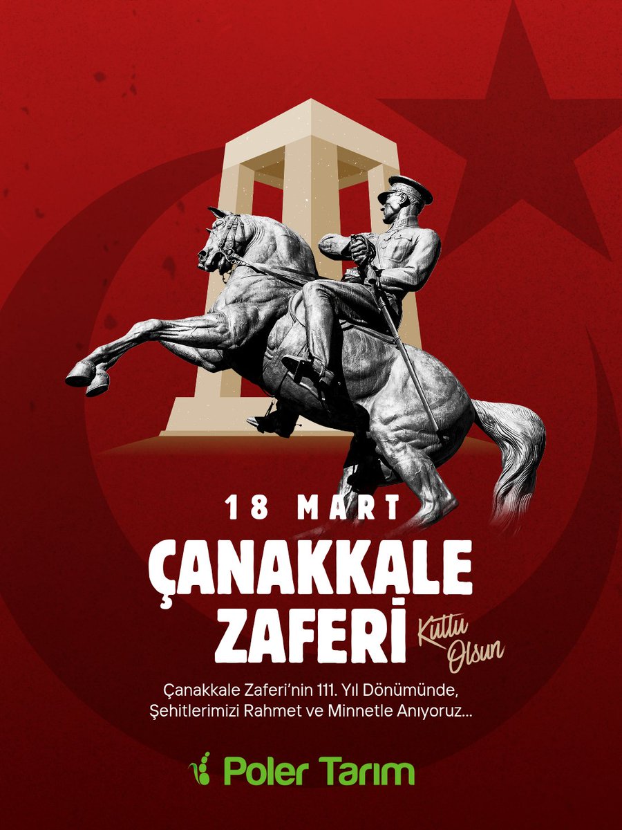 PolerTarim's tweet photo. Çanakkale Zaferi’nin 111. Yıl Dönümünü büyük bir onurla kutluyoruz. 🇹🇷

18 Mart Şehitleri Anma Günü dolayısıyla, başta Gazi Mustafa Kemal Atatürk ve Çanakkale'de yaşamını yitirmiş kahramanlarımız olmak üzere, tüm aziz şehitlerimizi rahmet ve saygıyla anıyoruz.

#ÇanakkaleGeçilmez https://t.co/4wvWsgnWQq