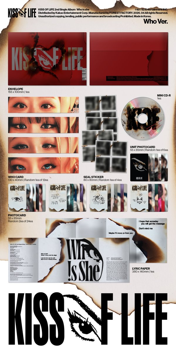 KISS OF LIFE 2nd Single Album [Who is she] Pre-Order : Who Ver