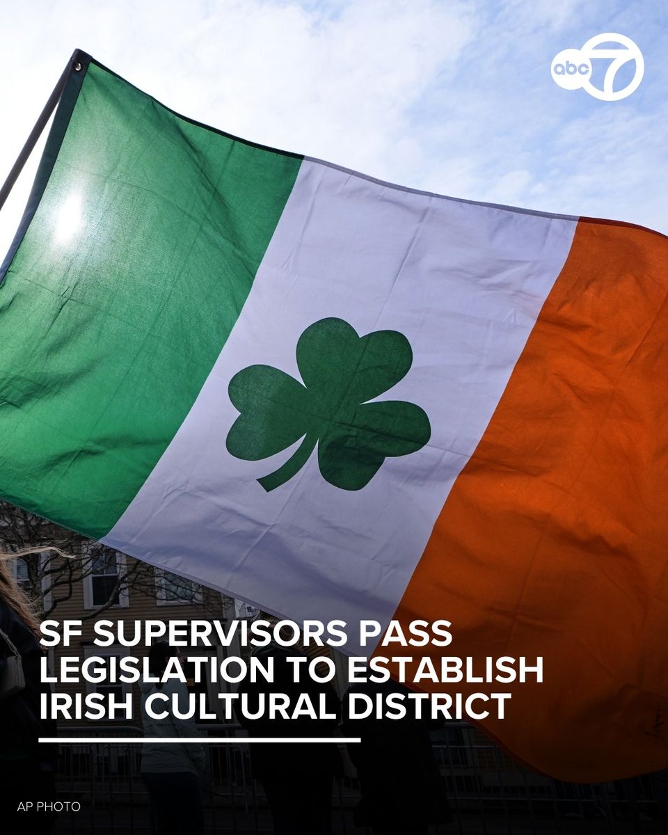 San Francisco Board of Supervisors on St. Patrick's Day, unanimously approved establishing an Irish Cultural District. 

Sunset District Supervisor Alan Wong, who introduced the legislation, says creating an official district for the Irish community would unlock $240,000 in