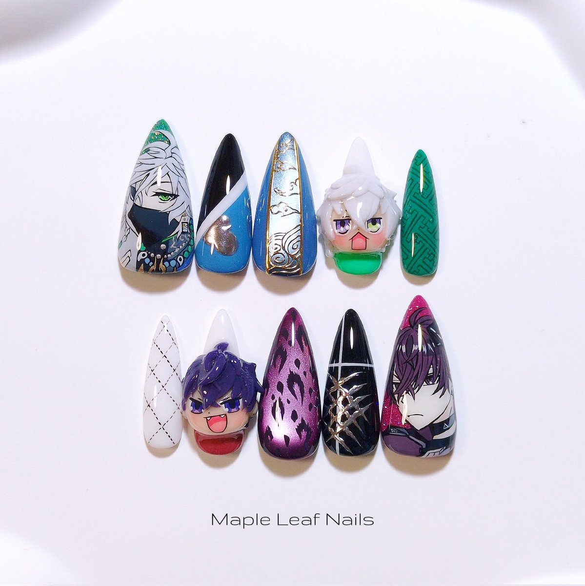 𝑴𝒂𝒑𝒍𝒆 𝑳𝒆𝒂𝒇 .ネイルチップ販売 tweet media