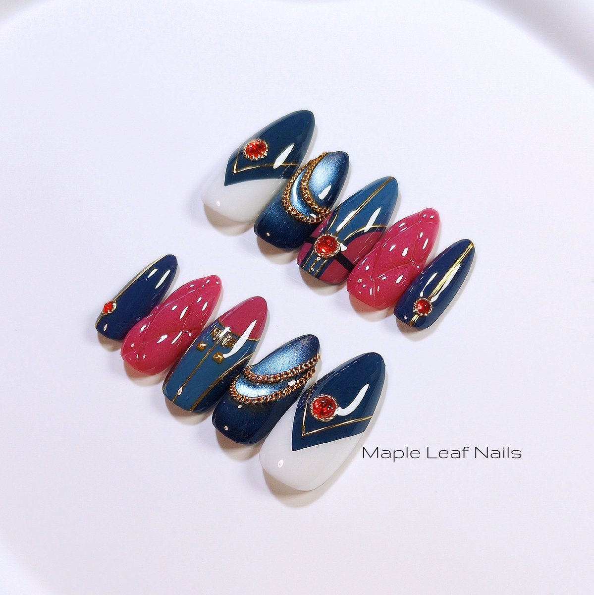 𝑴𝒂𝒑𝒍𝒆 𝑳𝒆𝒂𝒇 .ネイルチップ販売 tweet media