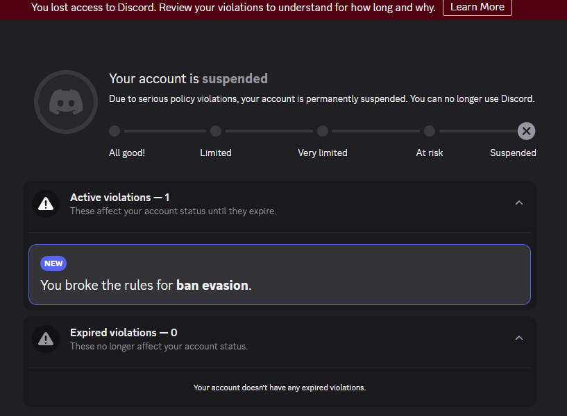 So I make a <a href="/discord_support/">Discord Support</a> / <a href="/discord/">Discord</a> account to deal with a hacking. The hacked account got banned so it cannot log into support. then I get this. 1 week and I start disputing nitro charges kid(s). Fix your damn service and support