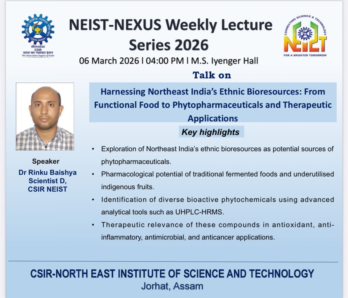 CSIR-NEIST tweet media