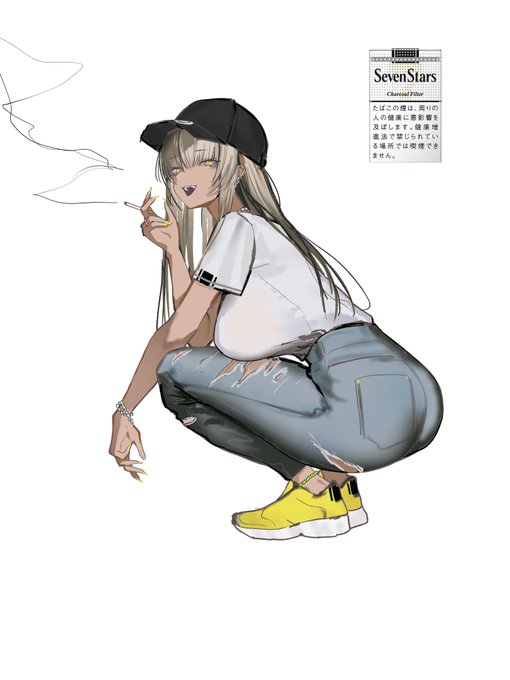 昼のrkgk タバコ擬人化 セブンスターちゃん