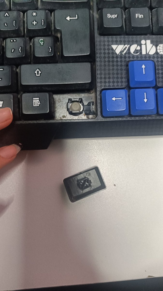0Lian0's tweet photo. Tmr jugando pizza tower rompí mi Ctrl, me da pena mi teclado que le tengo tanto cariño Ó⁠╭⁠╮⁠Ò

 #teclado #triste https://t.co/2HyUVkpSRx