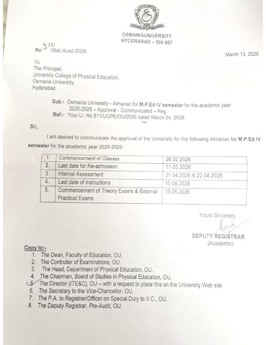 Osmania University tweet media