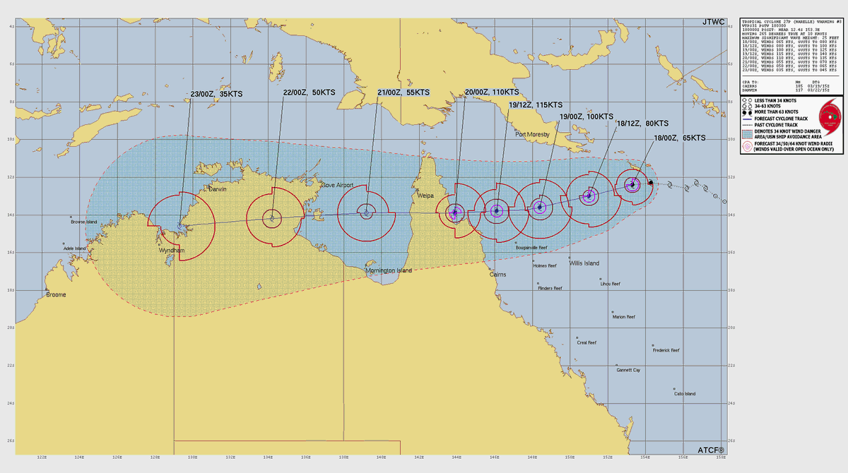 ExtremeMeteo's tweet image. Le #cyclone #Narelle va impacter violemment d'ici 36 h  l'extrême nord-est de l'Australie, les pluies torrentielles et les vents seront destructeurs. Une évolution en catégorie 4 n'est pas impossible juste avant de mettre pied à terre. 

Ce cyclone bénéficie de conditions