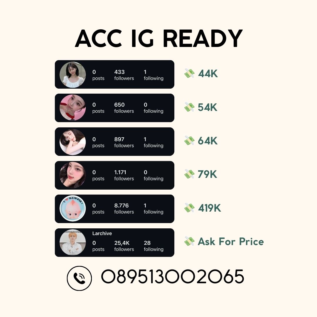 Ros Jual Akun IG tweet media