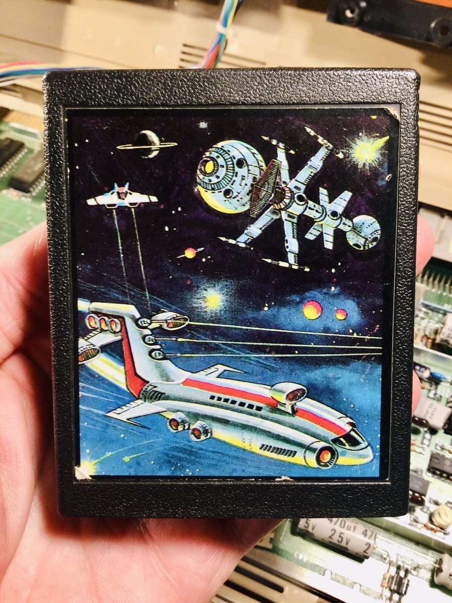 gordoslair's tweet image. When I grabbed the C64 I also picked up this. Time Warp for the Atari 2600. One of the pirated Zeller’s titles. #Atari #Atari2600