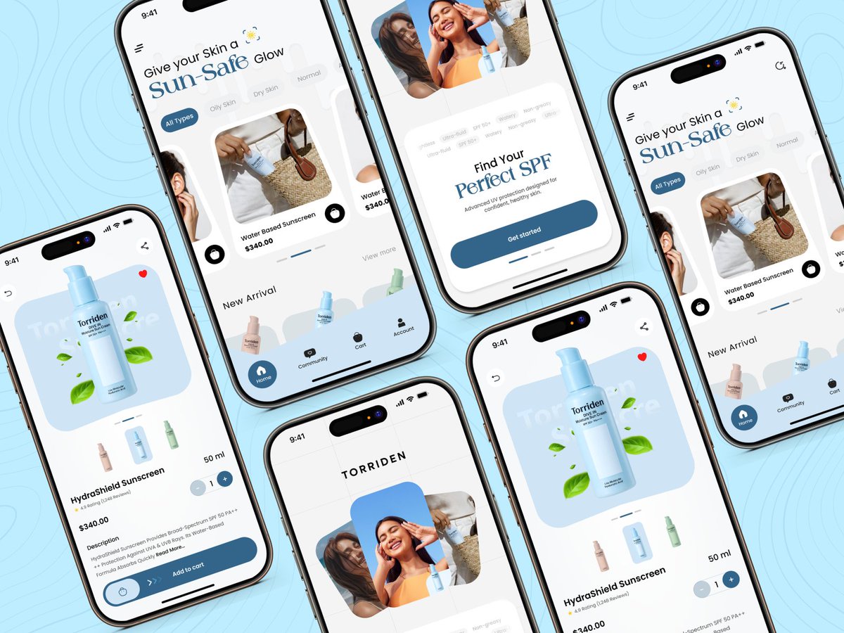 M_Creationz's tweet image. Skincare, simplified.
Built for clarity. Designed to convert. Clean &amp;amp; Minimal Experience by Master Creationz -Global UI UX Design Studio dribbble.com/shots/27194337…

#uiux #appdesign #mobileapp #uxdesign #ecommerce #productdesign #uidesign #DesignInspiration