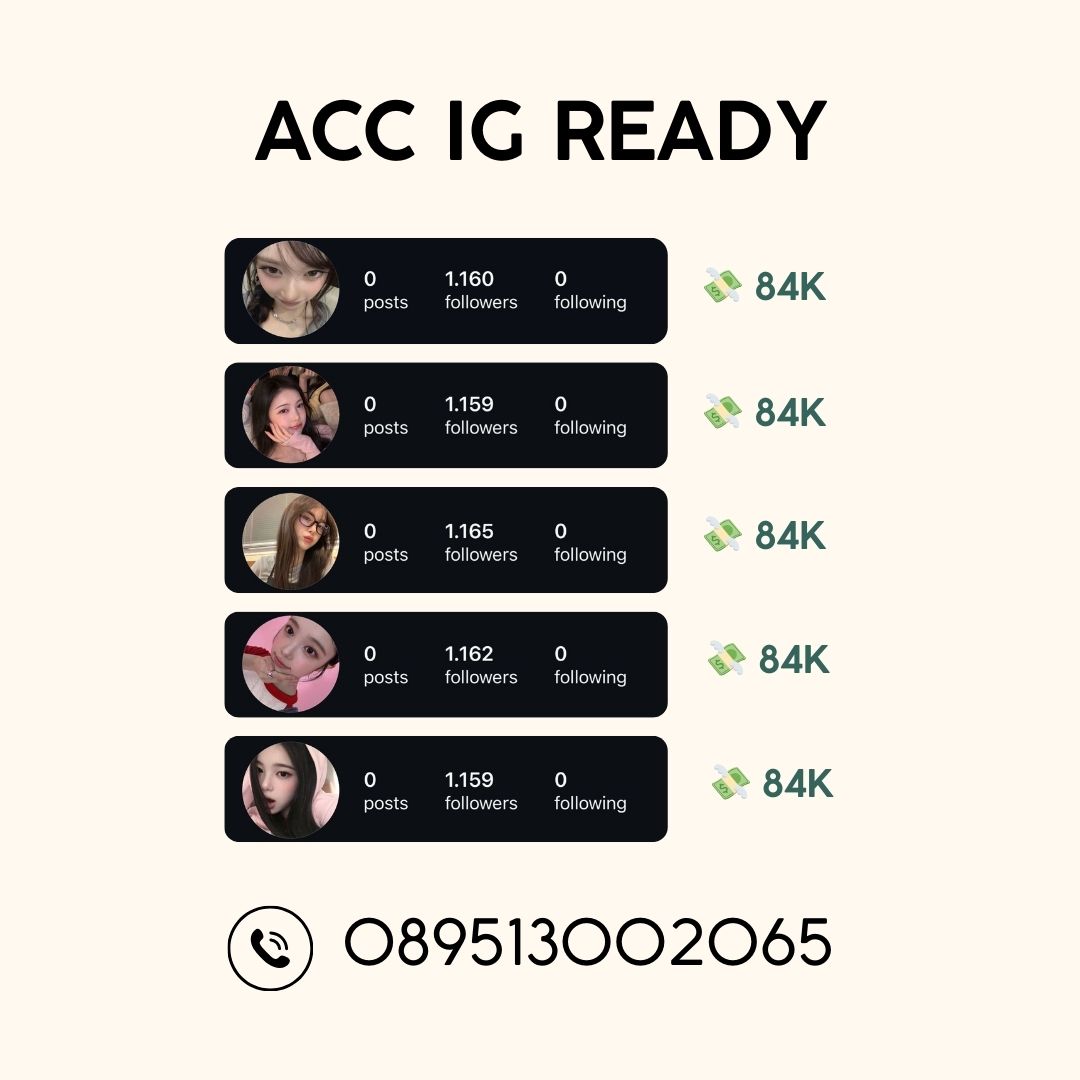 Ros Jual Akun IG tweet media