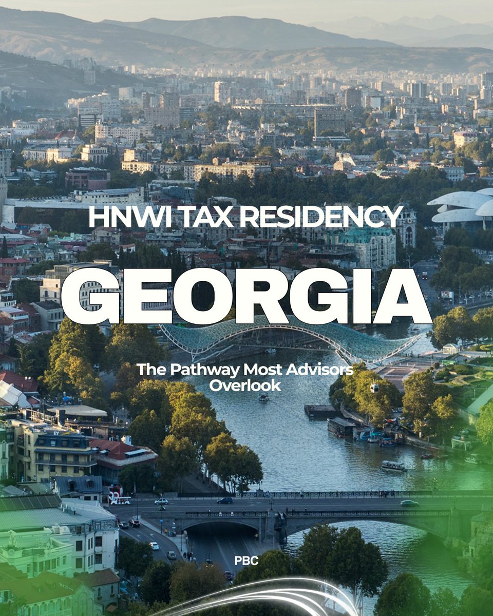 🇬🇪 Want tax residency in Georgia without living there 183+ days?

There’s a legal pathway for HNWIs — and most advisors miss it.
I’ve broken down the full structure, requirements &amp; tax benefits here 👇
t.me/palianibc/735