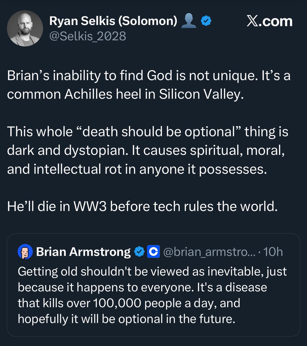 Nathan S. Cheng thinks you should work on aging. tweet media