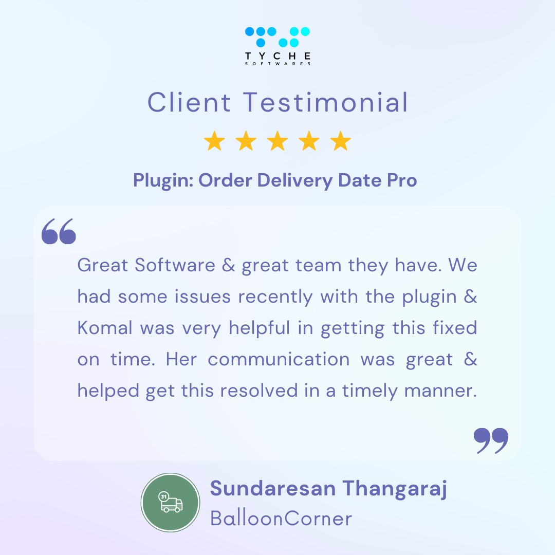 tychesoftwares's tweet image. #TestimonialWednesday

Behind every smooth #WooCommerce experience is a team that truly cares 💙

See how we support our customers every step of the way - explore their experience now.
tychesoftwares.com/products/wooco…