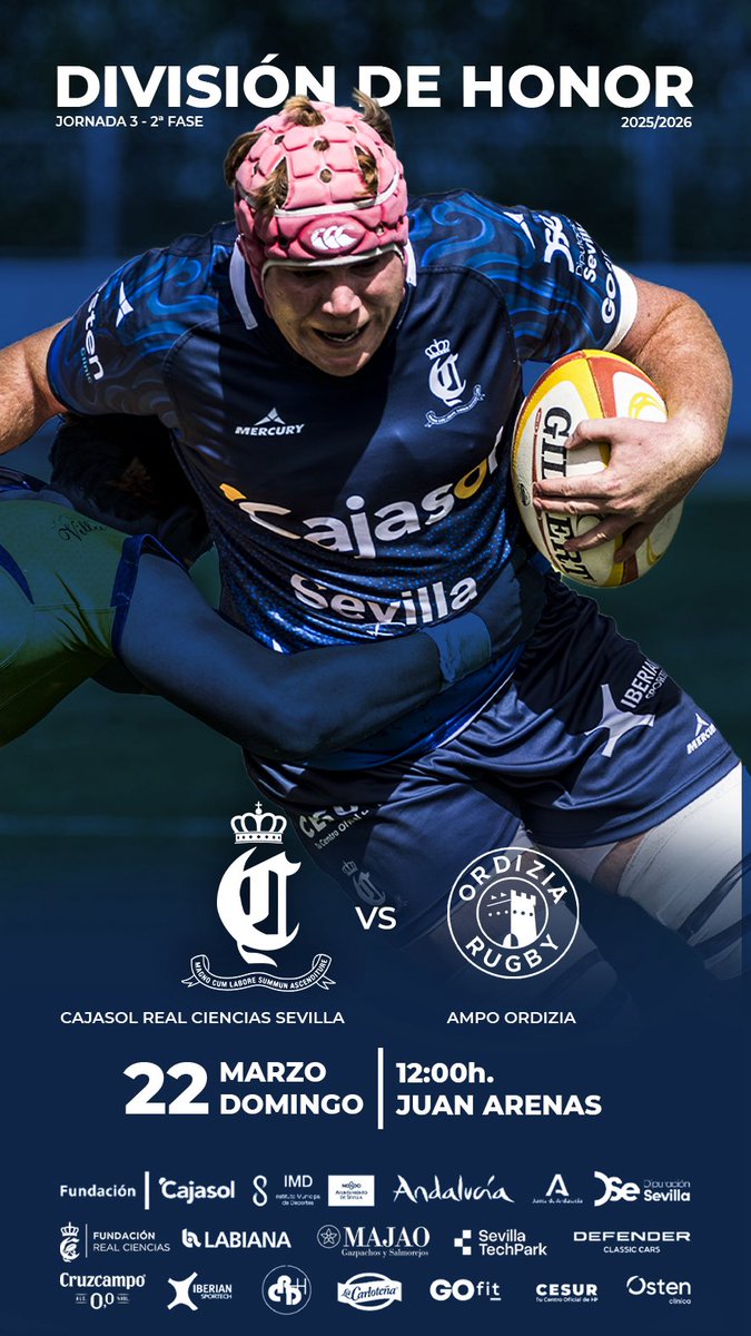 rugbyciencias's tweet photo. El domingo, a las 12:00 horas, recibimos en el Juan Arenas a Ampo @ORDIZIARUGBY
Un partido importante como todos los de este grupo, donde cada punto cuenta en una clasificación muy ajustada.
El equipo buscará hacerse fuerte en casa y os necesitamos en la grada
#empujaciencias https://t.co/DYpPe3nsug