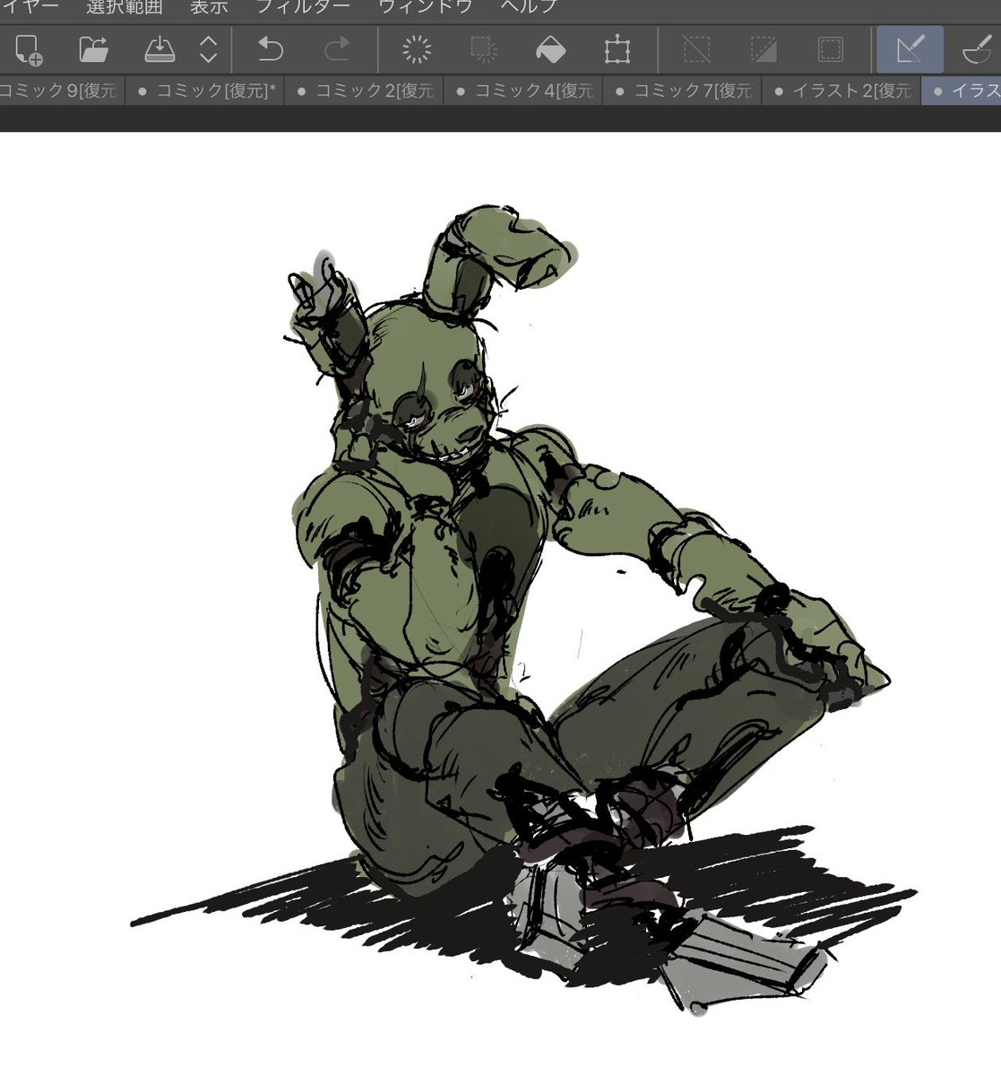 Neval_power's tweet image. #fnaf3 
#springtrap