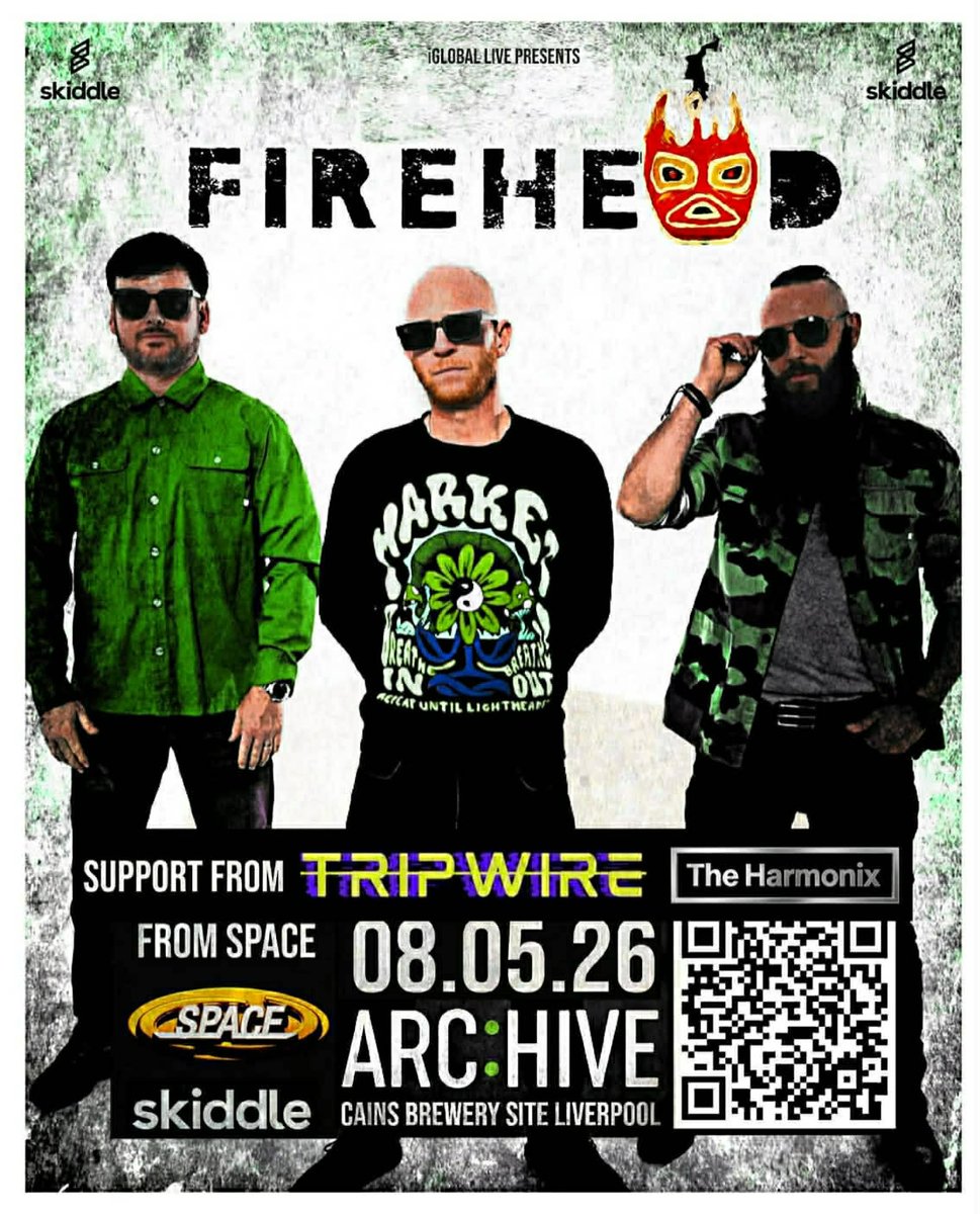 #ARCHIVE
Friday 8th May 
<a href="/Firehead_Band/">Firehead_band</a>
Plus Support 
<a href="/tripwirelivband/">TRIPWIRE</a> 
#Theharmonix
Tickets Available 
skiddle.com/whats-on/Liver…