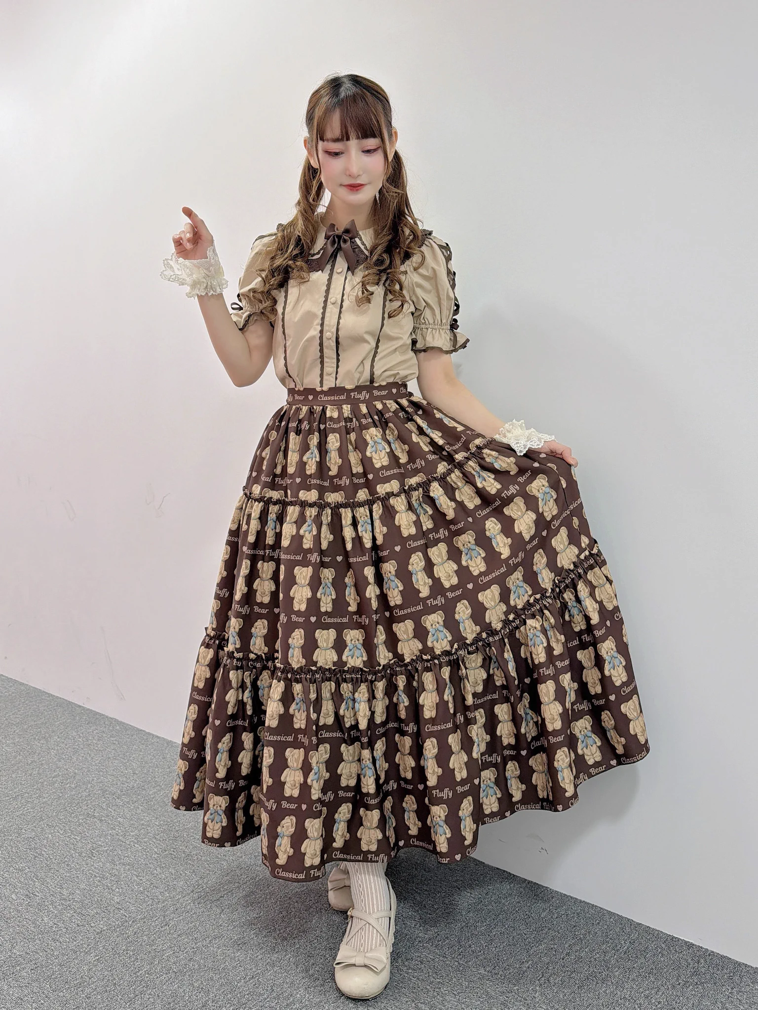 Chalmiere フラッフィベア柄スカート 2点セット 愛野えり︎🫖 on X: 