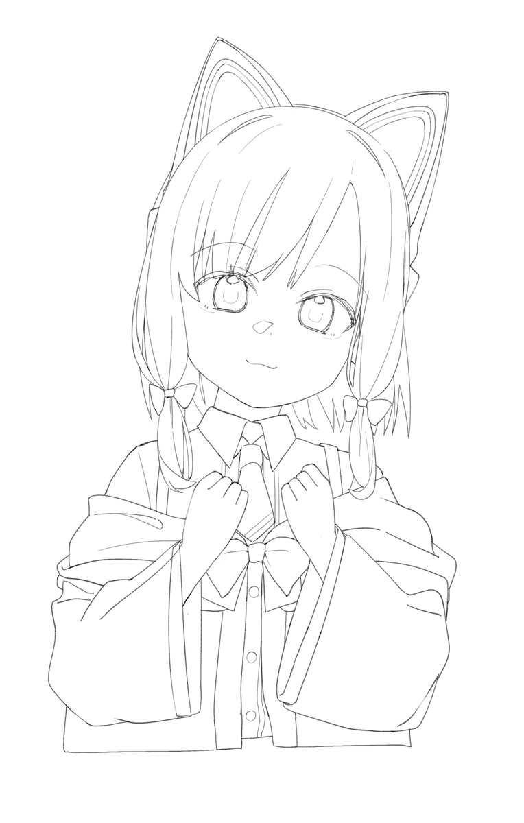 モモイ 線画 
