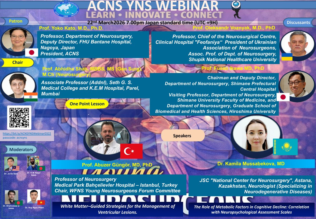 ACNS (Asian Congress of Neurological Surgeons) tweet media