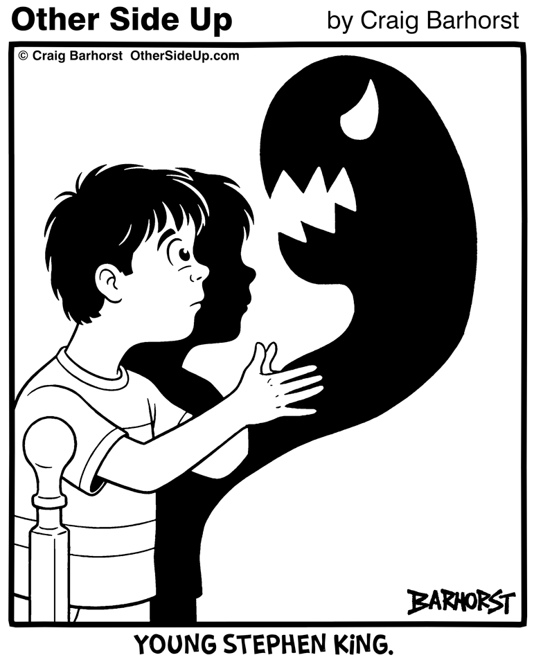 New Comic "Young Stephen King" (Black and White Version). comics #webcomics #osup