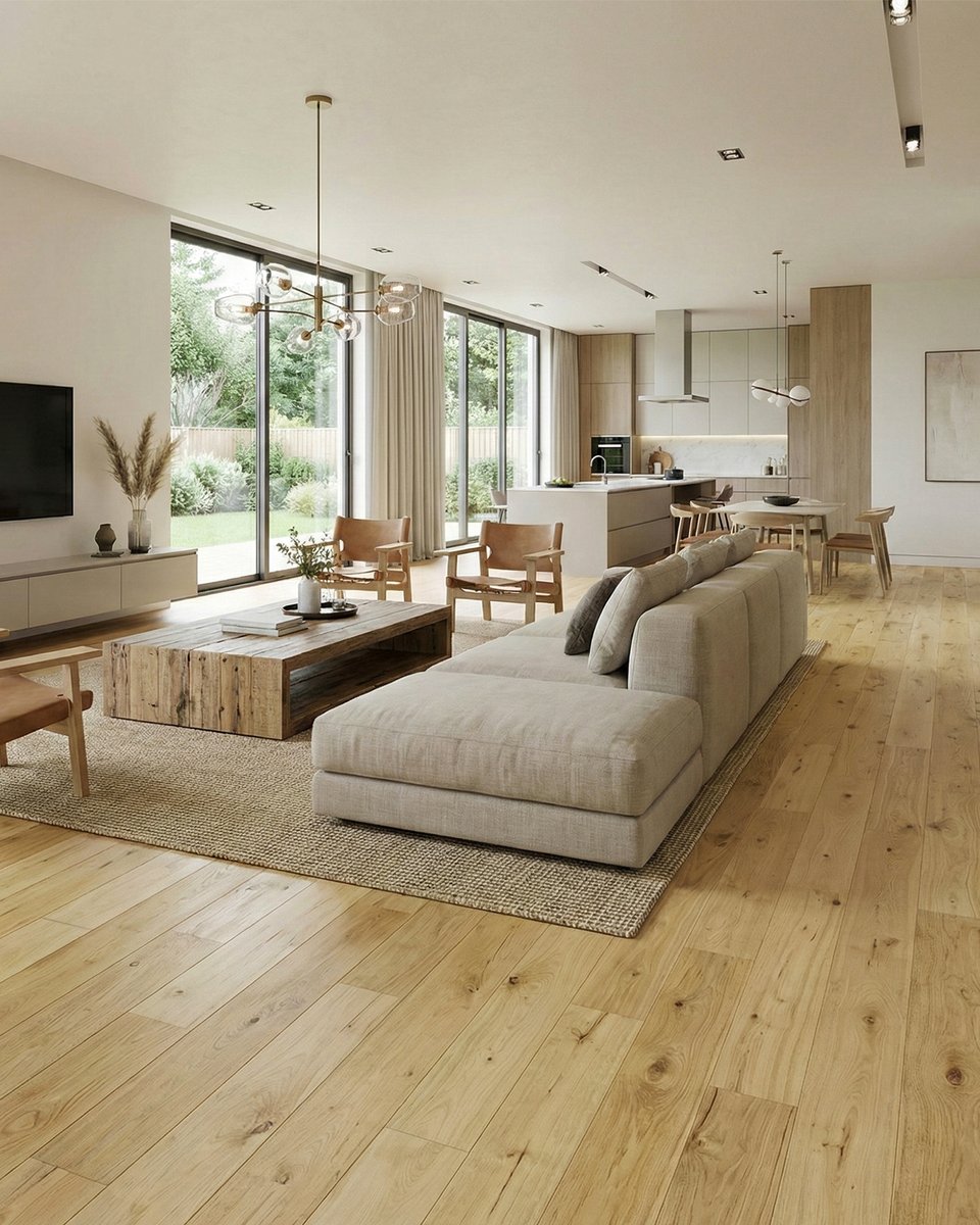 🚨 Premium Oak Flooring for just £29.99/m² (inc VAT)! 🚨

Choose your style:
✔️ 90mm Elegant Rutland Herringbone Parquet (F4920)
✔️ 150mm Classic Charnwood Oak Planks (F4303S)

Both feature a stunning brushed &amp; UV oiled finish.

#EngineeredOak #HomeRenovation #InteriorDesign