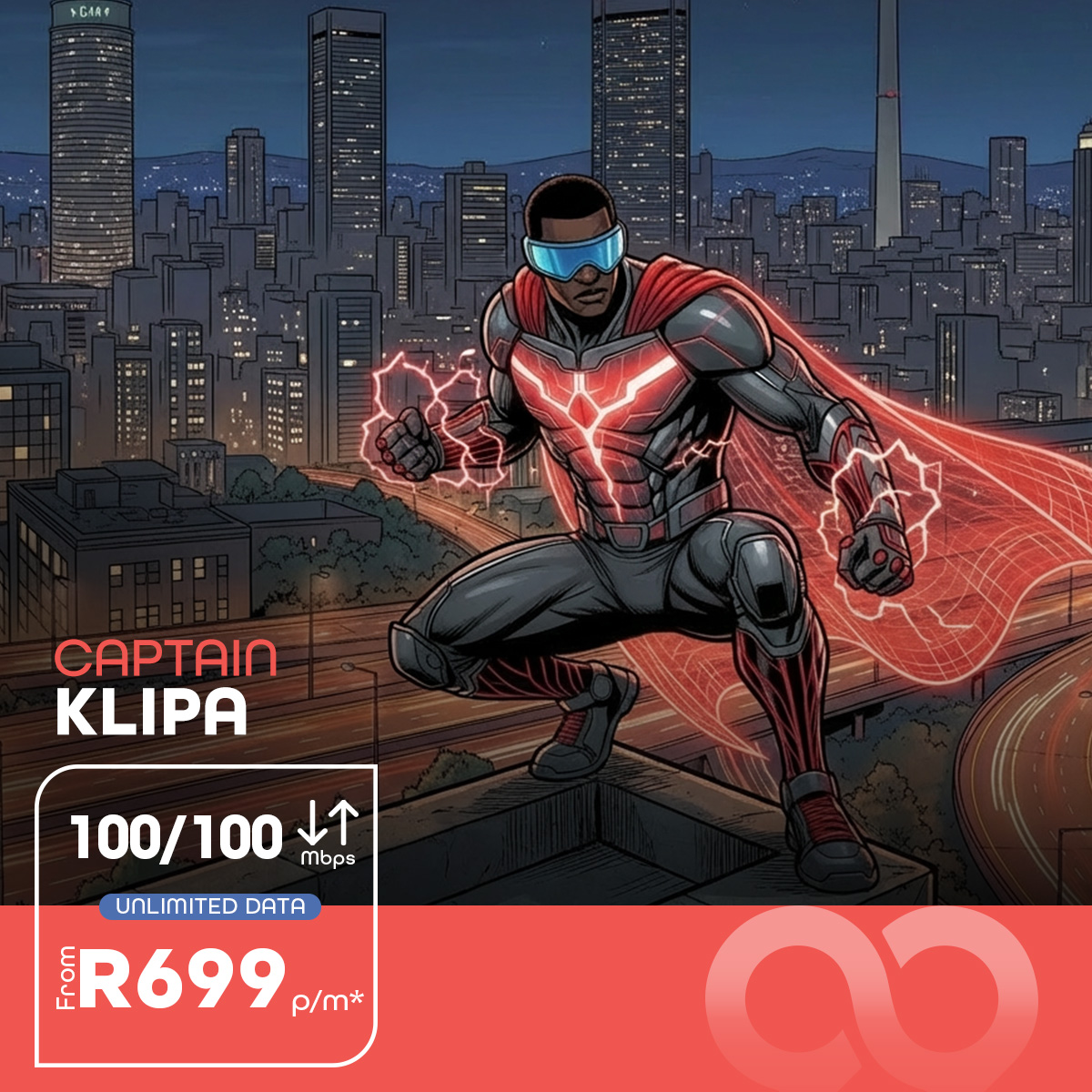 Power up your weekend with Captain Klipa and level up your vibe with our package deal.

Grab your Net Nine Nine package deal today and join the digital revolution. 

netninenine.co.za/net-nine-nine-…

#Net99  
#BeAHero   
#ConnectivityMatters
