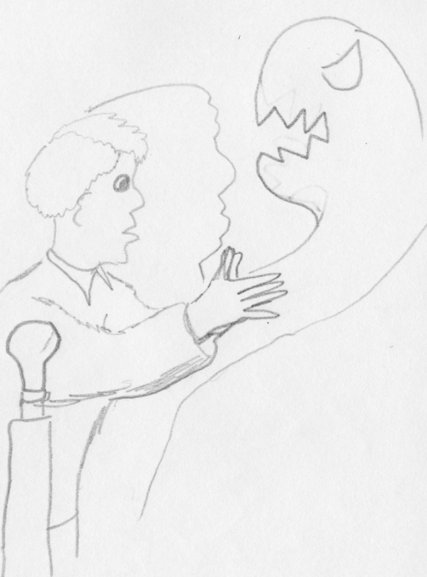 Behind the Scenes: New Comic "Young Stephen King". Pencil sketch from 2026. Thumbnail sketch from 1992. #comics #webcomics #osup