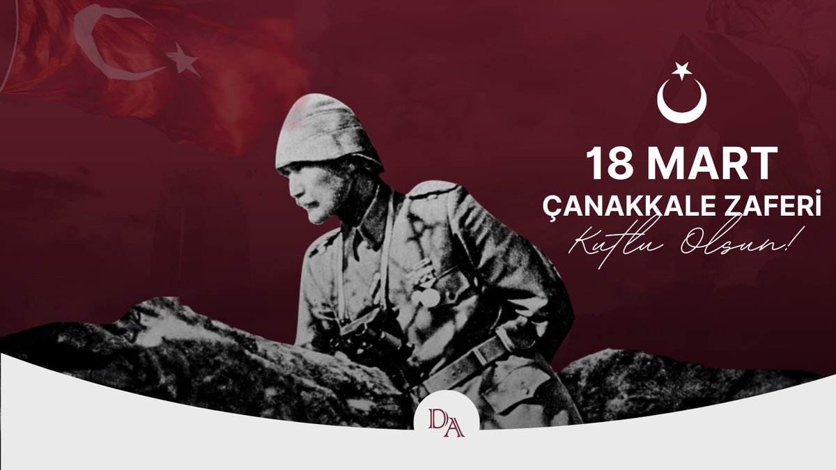 Muhteşem bir destan olan 18 Mart Çanakkale Zaferi'mizin 111. Yılı Kutlu olsun. Başta Gazi Mustafa Kemal Atatürk  olmak üzere bütün şehitlerimize ve artık aramızda olmayan kahraman gazilerimize Allah'tan rahmetler dilerken, onları minnet ve şükranla anıyoruz.🇹🇷